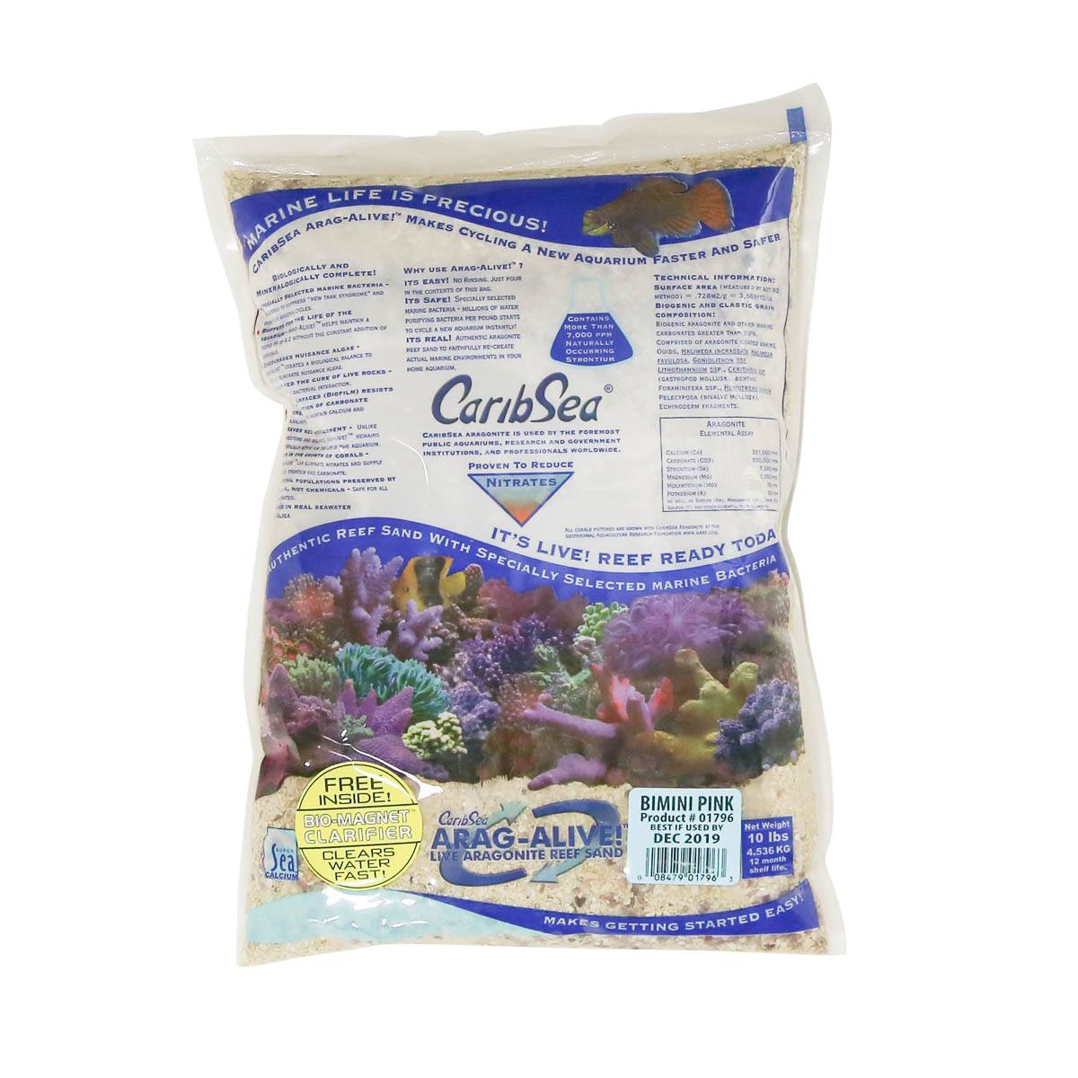 CARIBSEA Bimini Pink Arag-Alive! Live Reef Sand