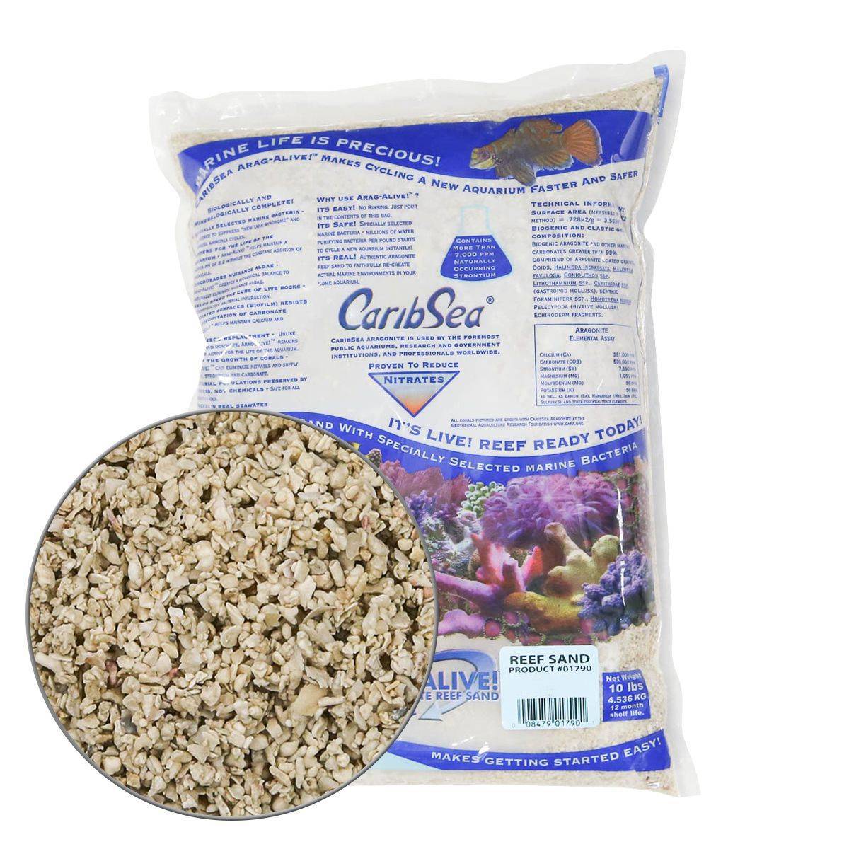 CARIBSEA 20 lb. Special Grade Arag-Alive! Reef Sand