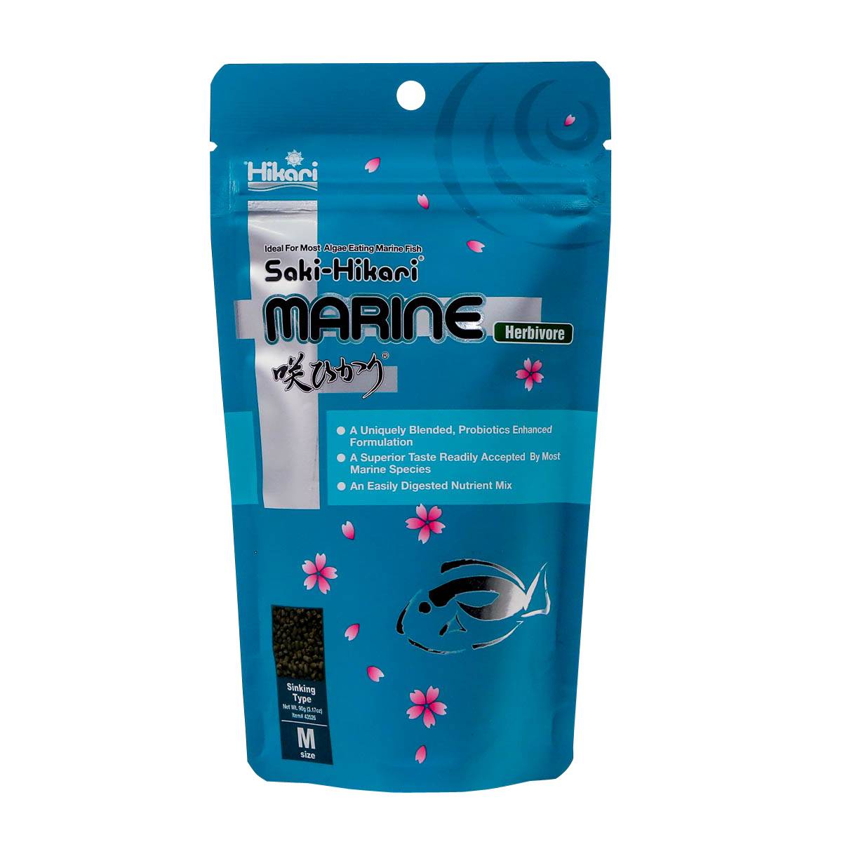 HIKARI 3.17 oz Saki Marine Herbivore Pellet Food
