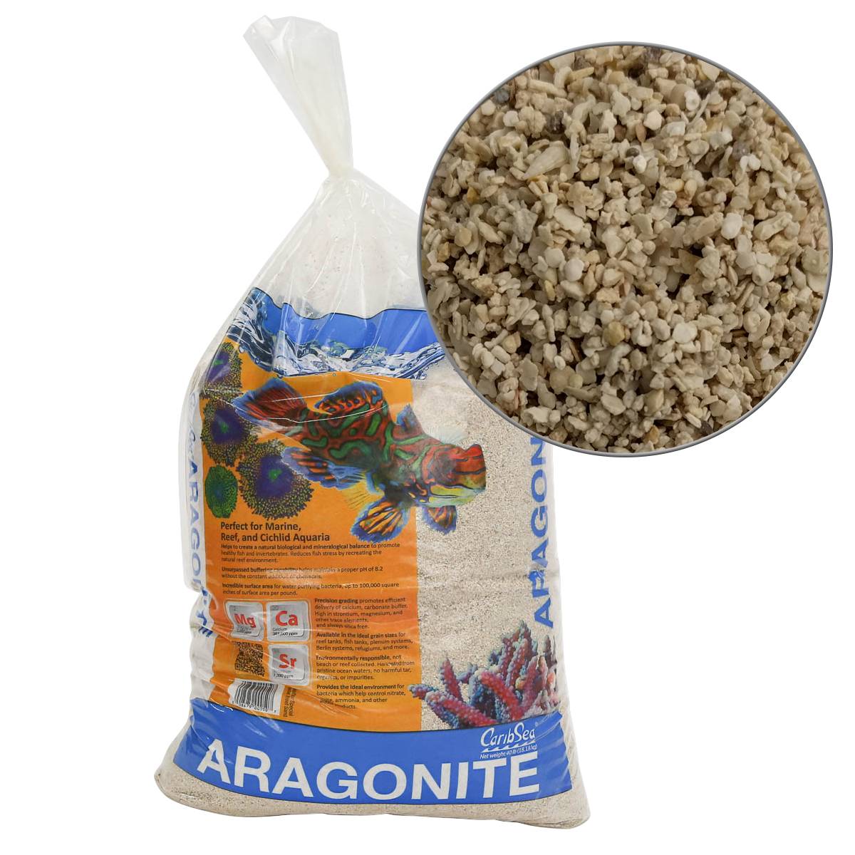 CARIBSEA Aragonite Special Grade Dry Sand 40lbs