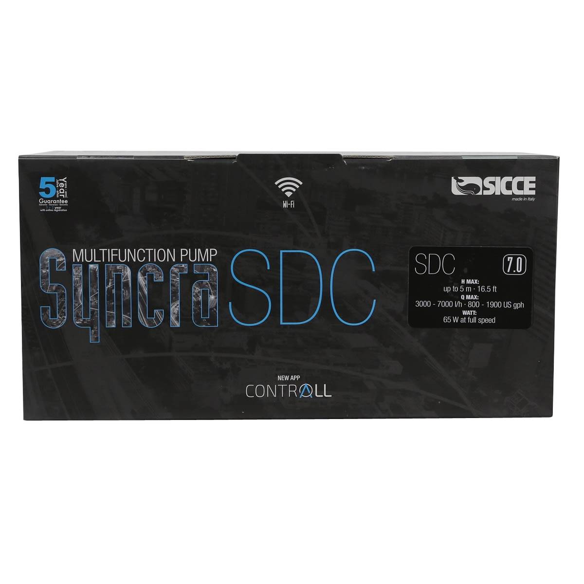 SICCE Syncra SDC 7.0 WiFi Controllable Pump (800-1900 GPH)