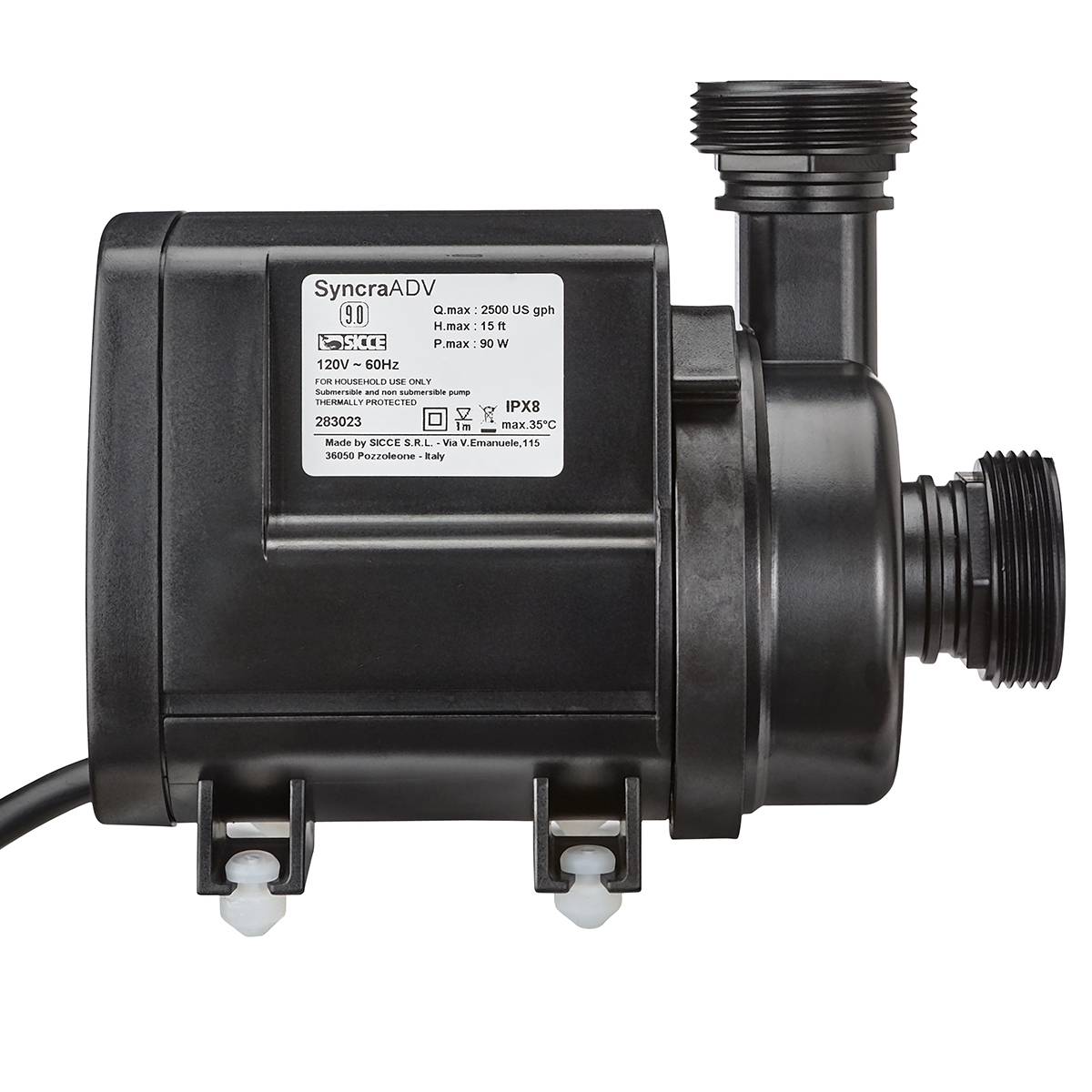 SICCE Syncra SDC 9.0 WiFi Controllable Pump (1000-2500 GPH)