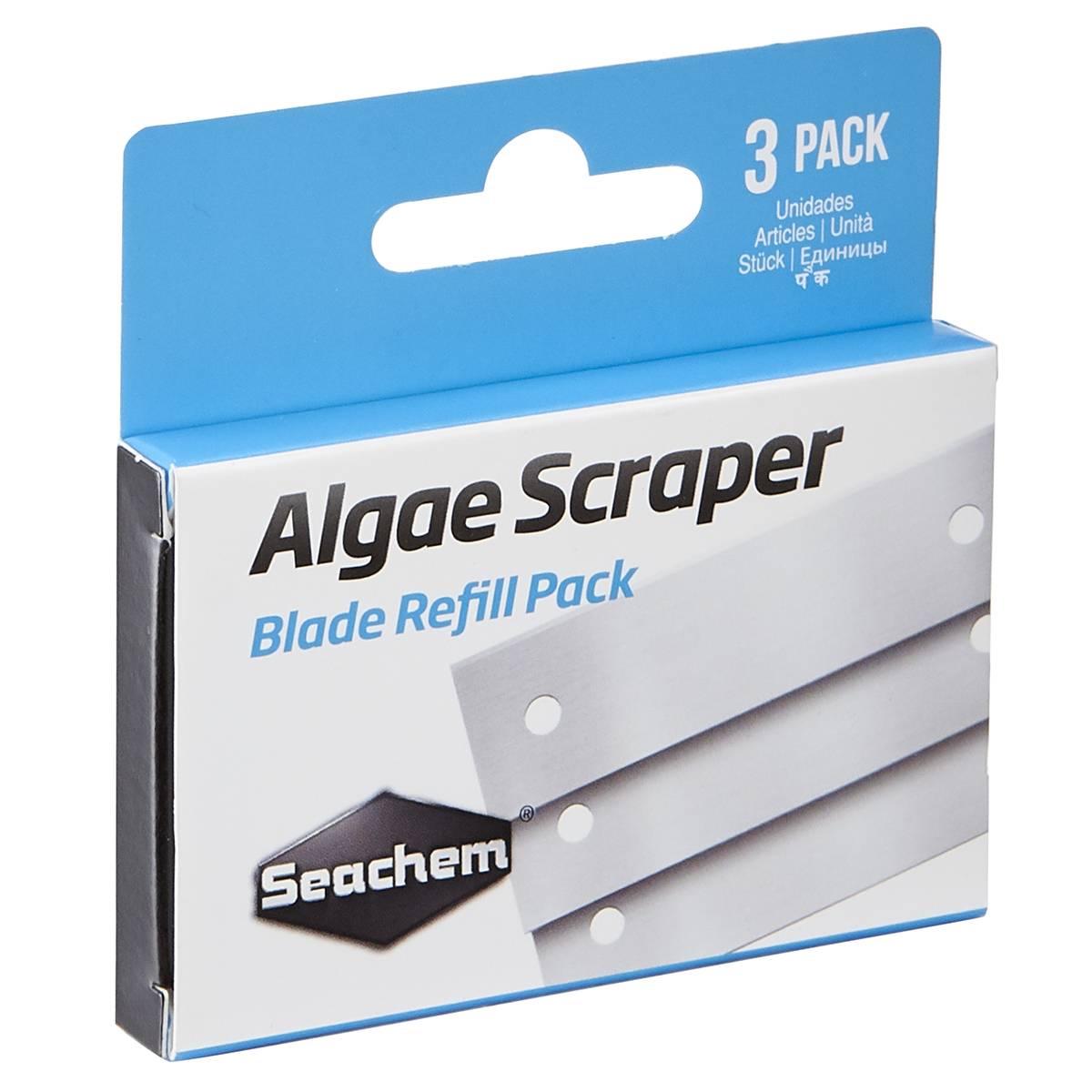 SEACHEM Replacement Metal Blades for Seachem Algae Scraper (3 Pack)