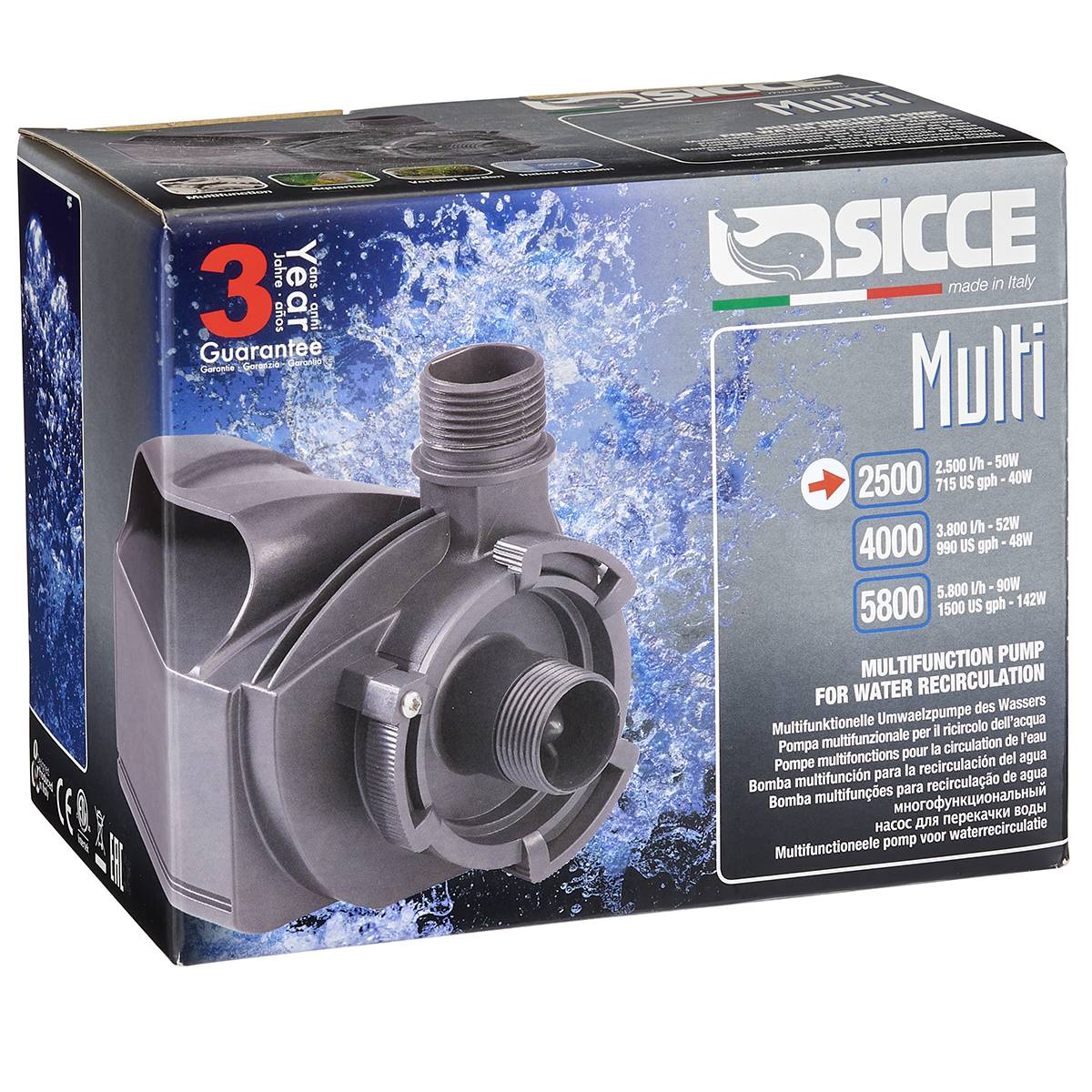 SICCE MULTI 2500 Pump (715 GPH)